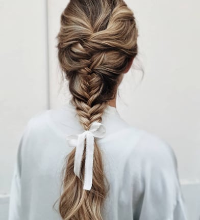 French braid updo wedding sale