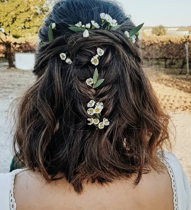 Textured Boho Wedding Hairstyle by Let's Hair