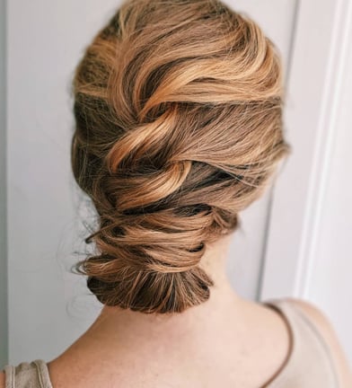 Modern Low Bun Modern Bridal Hairstyle