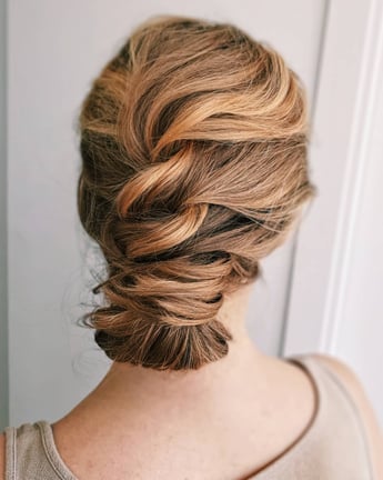 Modern Low Bun Modern Bridal Hairstyle