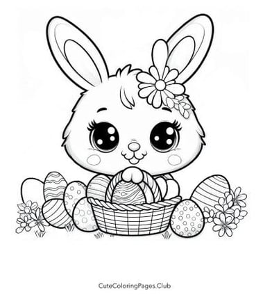 Easy Easter Coloring Sheet
