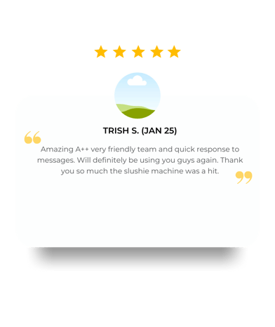 5 star google review from Trish in January 2025 to SweetAz Co. friendly team and quick response to messages 