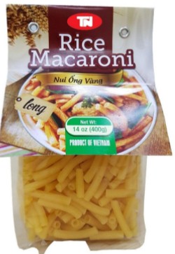 Rice Macaroni Long (Yellow), Nui ống vàng dài UpBe Food