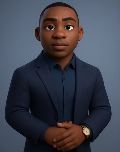 a cartoon character of Hill dressed in a suit and a watch