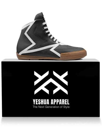 YESHUA Apparel - Goal Getter Leather High Top Sneakers