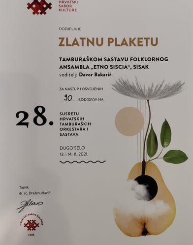 ZLATNA PLAKETA U DUGOM SELU 2021.