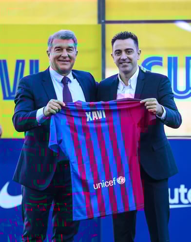Xavi presentado como nuevo DT del Barça. Foto: FCBarcelona