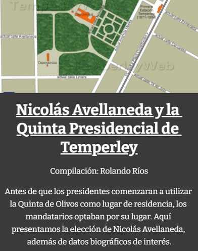 Nicolas Avellaneda y la Quinta Presidencial de Temperley