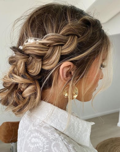 Beautiful Braided Hairstyle Wedding Inspiration