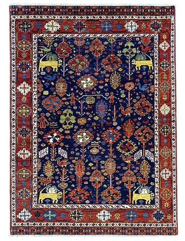 KHORASAN - 196cm x 149cm (6'5 x 4'11) - HANDMADE RUGS - ARTISAN CARPET