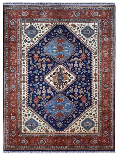 SHIRVAN - 365cm x 274cm (12' x 9') -LARGE RUGS - HANDMADE RUG COMOPANY