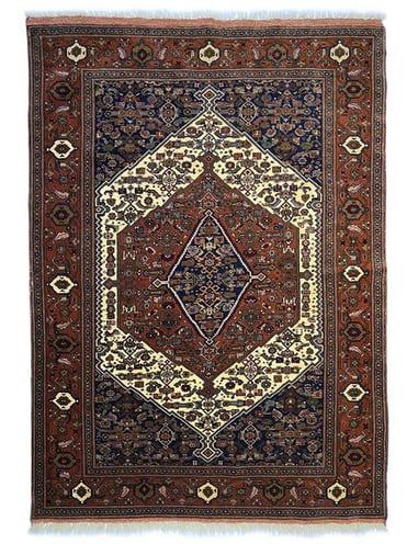 Antique Senneh rug, circa 1910. -ARTISAN CARPET