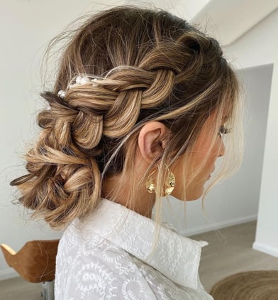 Beautiful Braided Hairstyle Wedding Inspiration