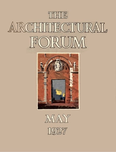 Cover of the Architectural Forum magazine.