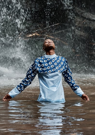 Durban waterfall portrait photography