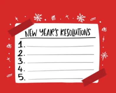 New Year resolutions graphic