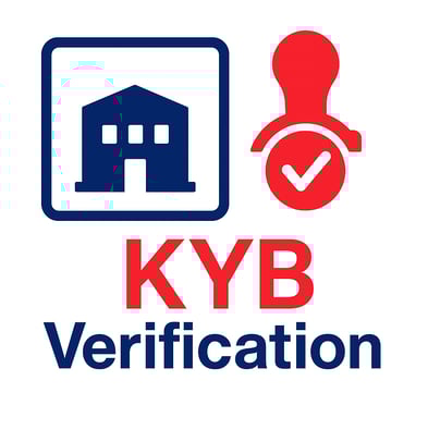 a kyb logo with a house and a key