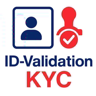 a person standing in front of a sign that says id - valid