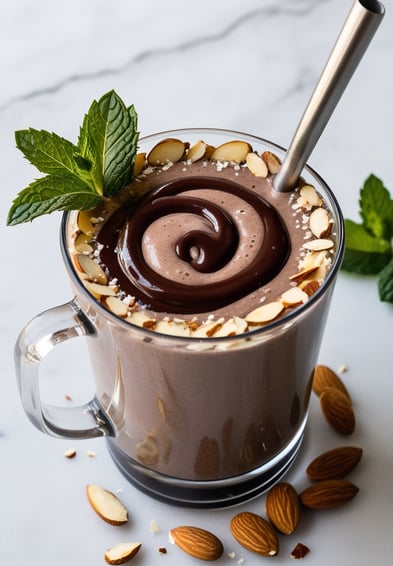 Low-Carb Chocolate Almond Smoothie