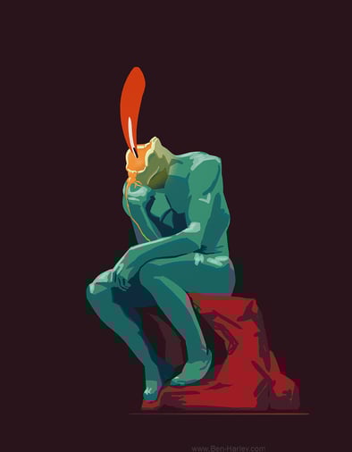 'The Overthinker' - Illustration by Ben Harley