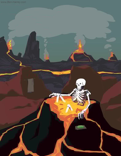 'Me Time' - Illustration by Ben Harley