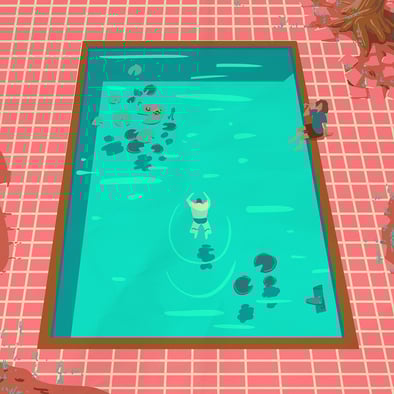 'Back to the Pool' - Illustration by Ben Harley