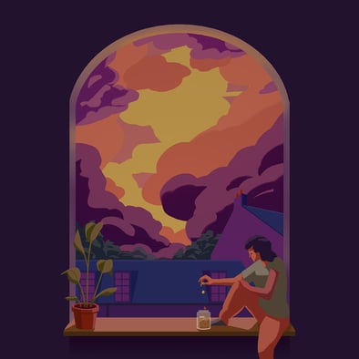 'Sorry Jar' - EP Cover Illustration by Ben Harley