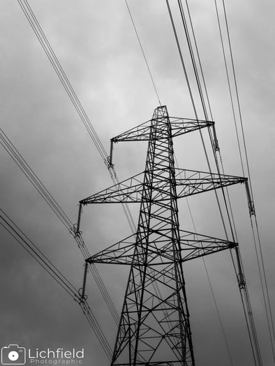 Black and White Pylon