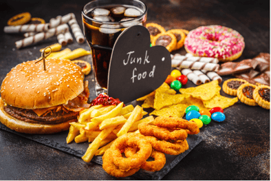 Exemplos de junk foods