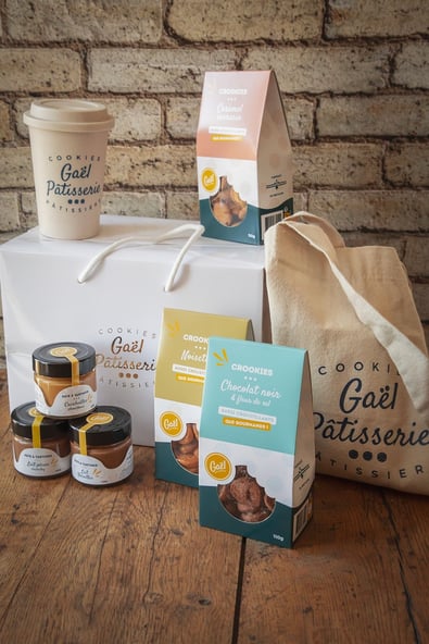 Packaging gourmand - flyers et étiquettes par graphiste freelance Rennes