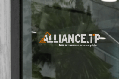 Création logo chantier Alliance TP - identité visuelle graphiste freelance Rennes