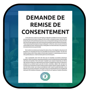 Logo de la demande de remise de consentement au TAL