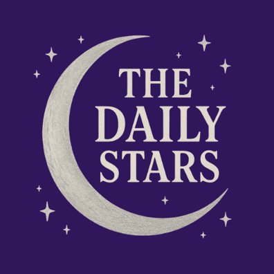 "The Daily Stars" tagline  “The universe prints daily.” logo
