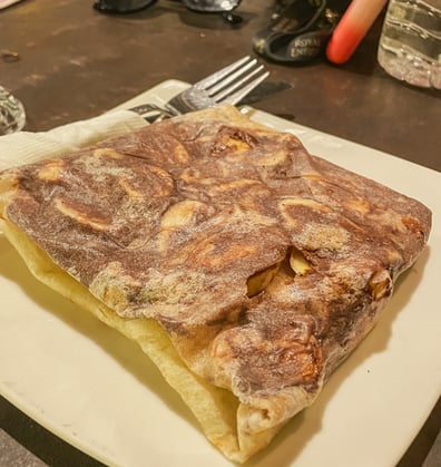 Banana and nutella roti