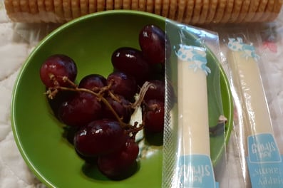 cheese and grapes