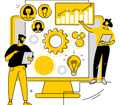 image of service team collecting data for analysis