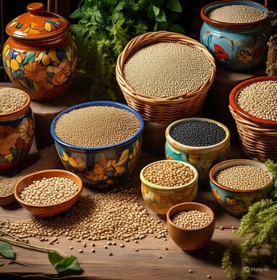 a variety of different types of grains and grains,The Revolution of Plant-Based