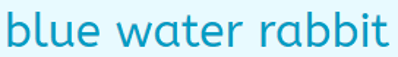 Blue Water Rabbit logo