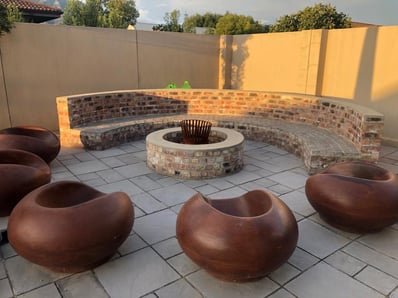 Outdoor construction project by Hugo Konstruksie in George, Western Cape