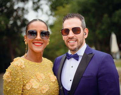 Couple enjoying Wedding at Quinta do Roseiral Ericeira
