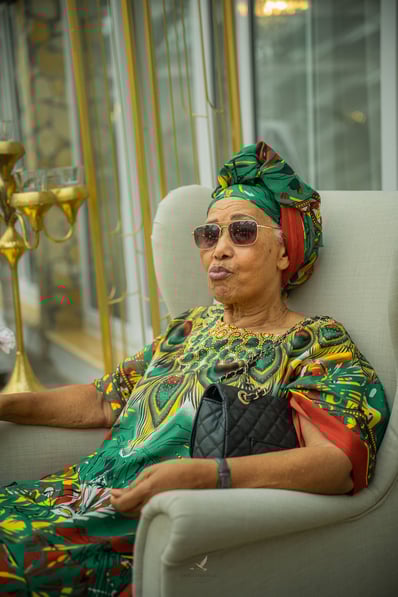 Traditional Angolan photo Portrait at an event in Quinta do Roseiral in Ericeira