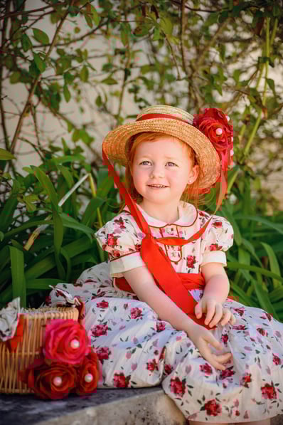 Little Girl Portrait at Fátima Sanctuary in Portugal