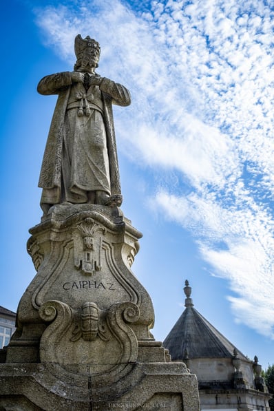 Caiphaz Statue in Braga, Portugal