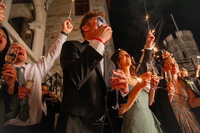 Partying at a wedding in Forte da Cruz