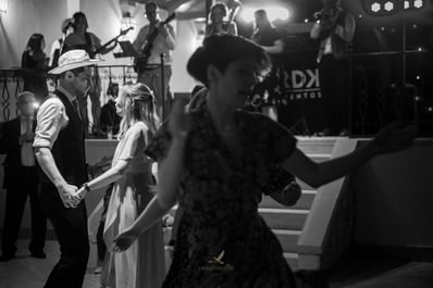 Couple in love at wedding