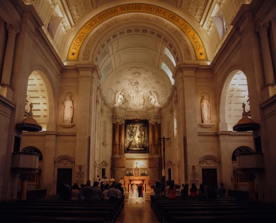 Fátima Basilica during Wedding