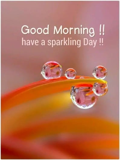 Good Morning greeting image with nature and fresh design
