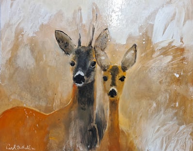 oeuvre d'art animalier- artiste peintre - Brocart