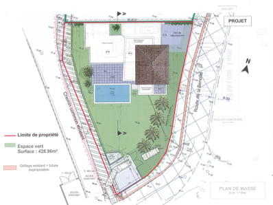 Plans de construction d'une villa de 2 étages avec design contemporain à Carqueiranne.