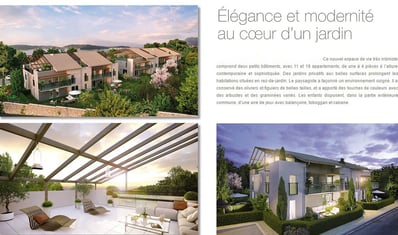 Plans 3D de la résidence Les Jardins de Gaia : Un projet de décoration pour un duplex à Toulon avec inspirations maritimes